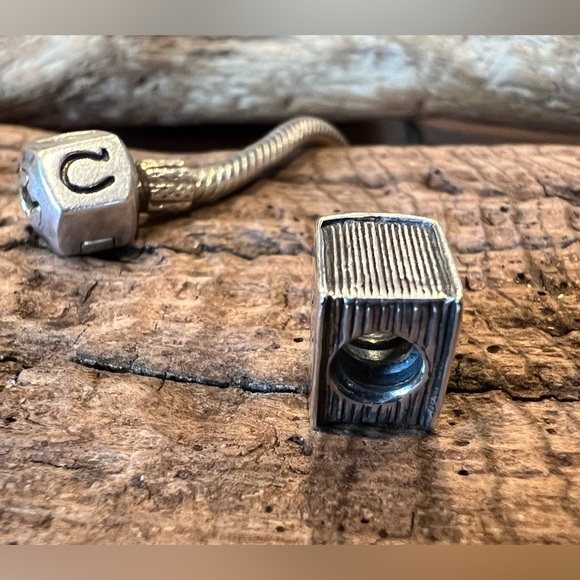 Authentic CHAMILIA Charm- Bible Bead Sterling Silver Cross Religious Book - Picture 2 of 4